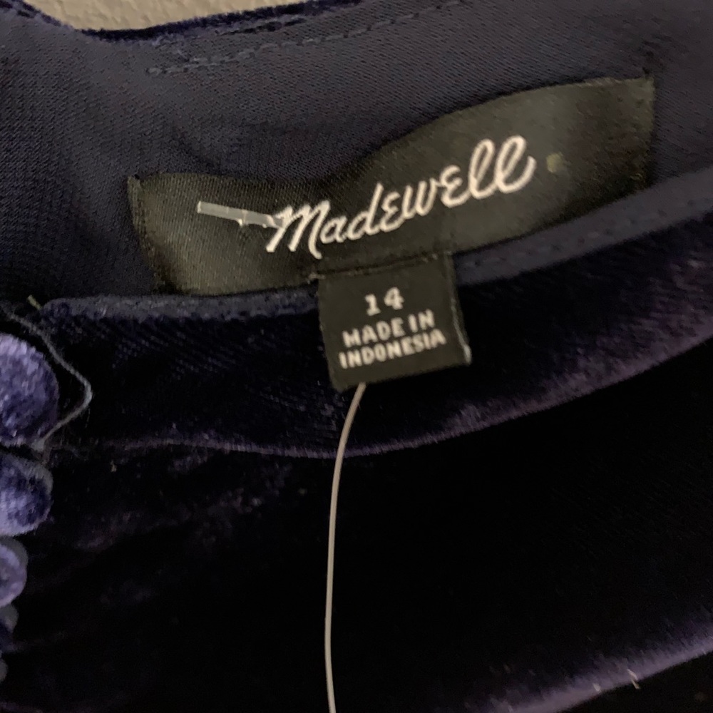 Madewell Velvet Button-Down Cami - Picture 5 of 6